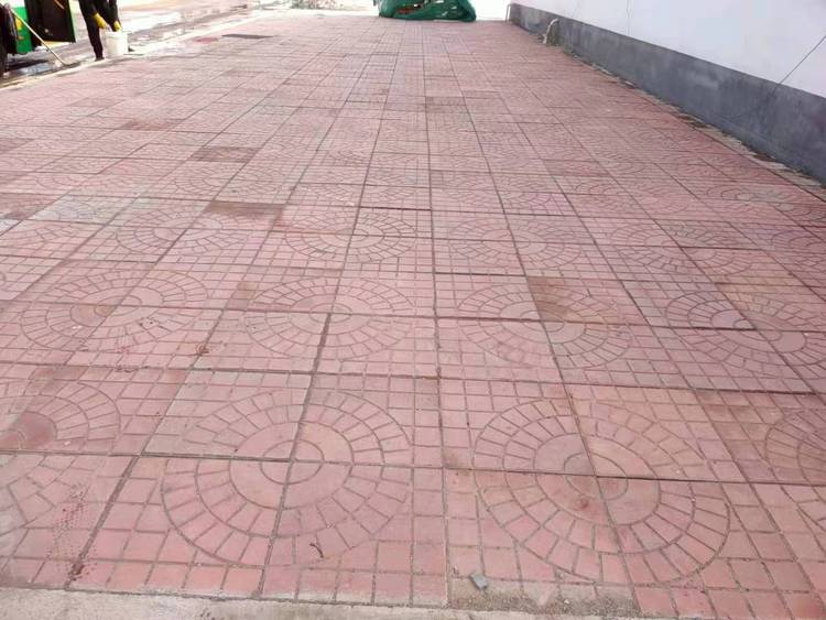 滨州40*40水泥地面砖 彩色路面花砖 家庭庭院地面花砖 亭子定制 - 爱